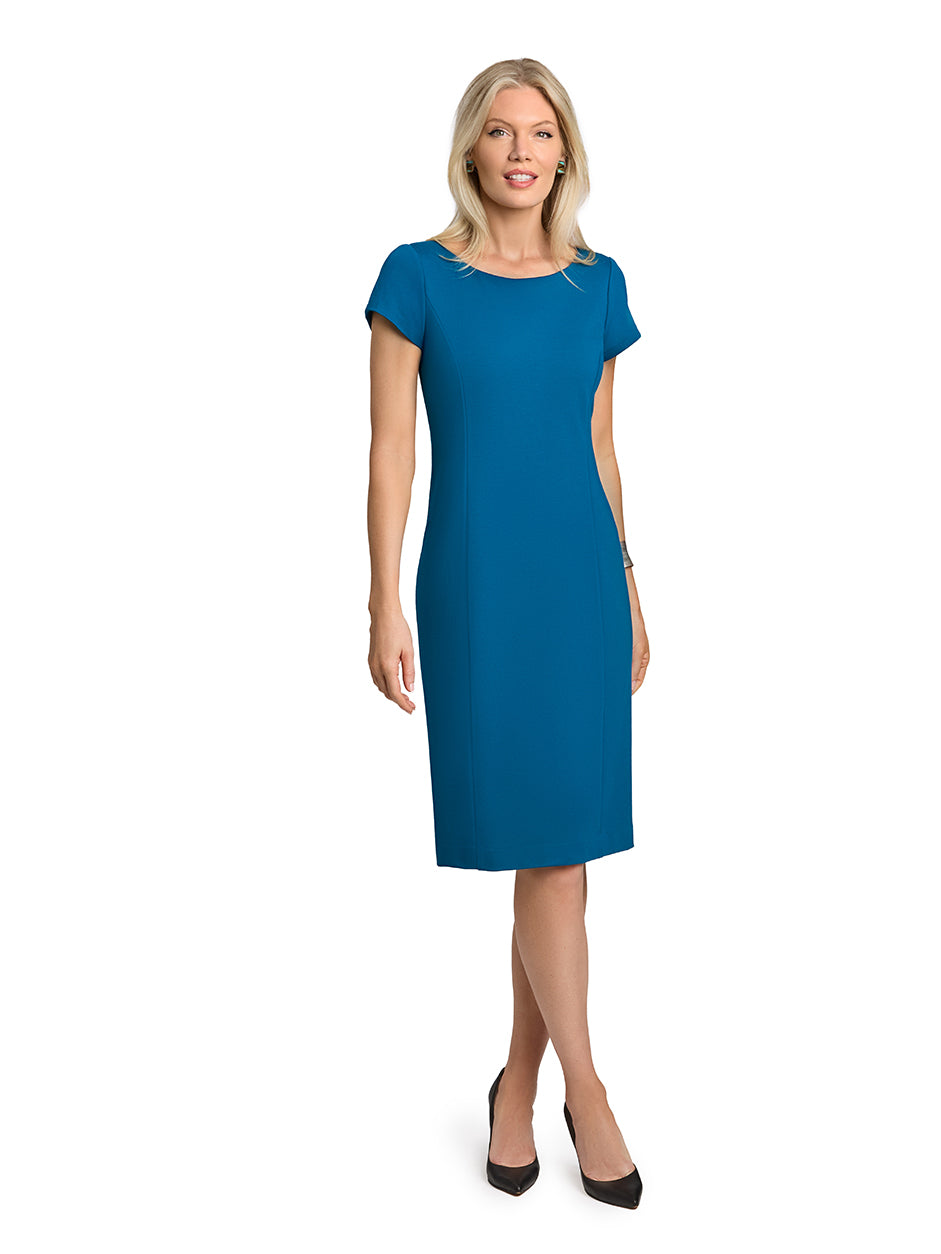 Ponte Knit Cap Sleeve Dress | Nina McLemore Ponte Knit Cap Sleeve Dress | Nina McLemore