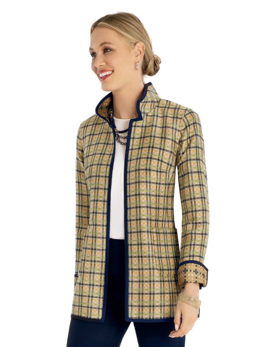 Plaid car coat deals womens