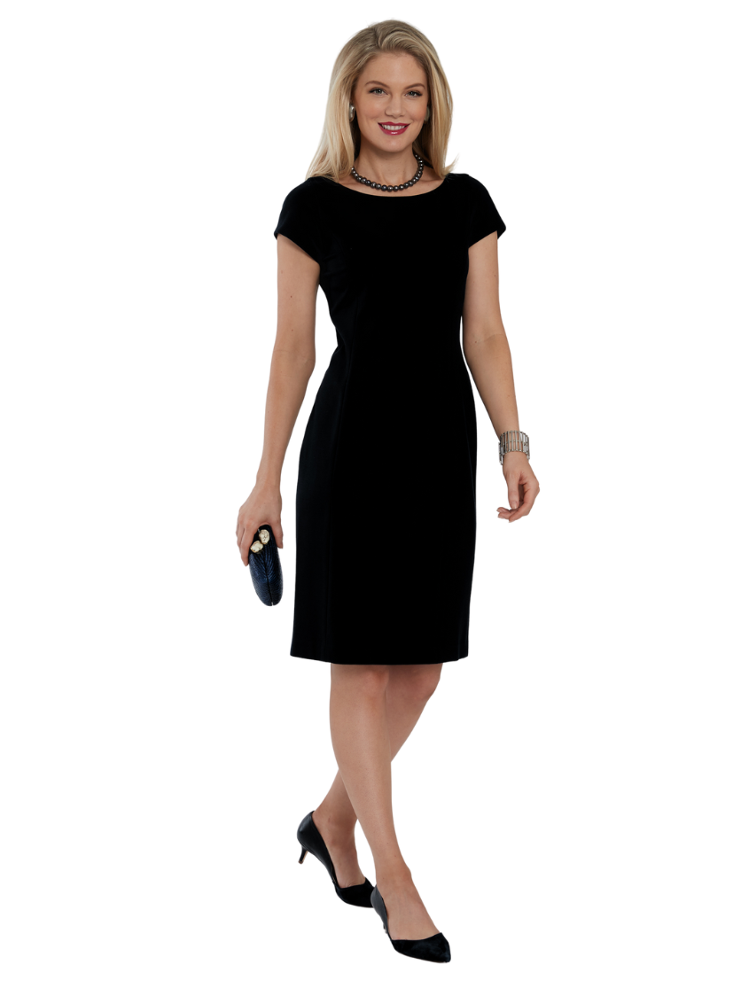 black jacquard dress Small Square Jacquard Dress Black / 2