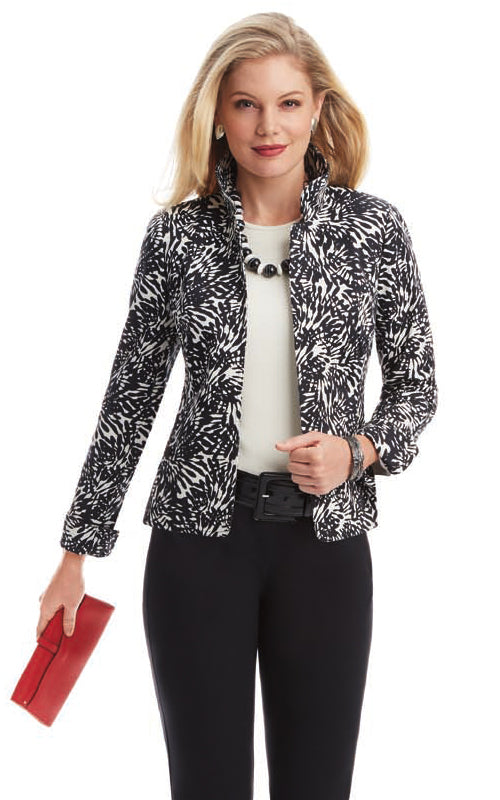 Abstract Floral Suzanne Jacket